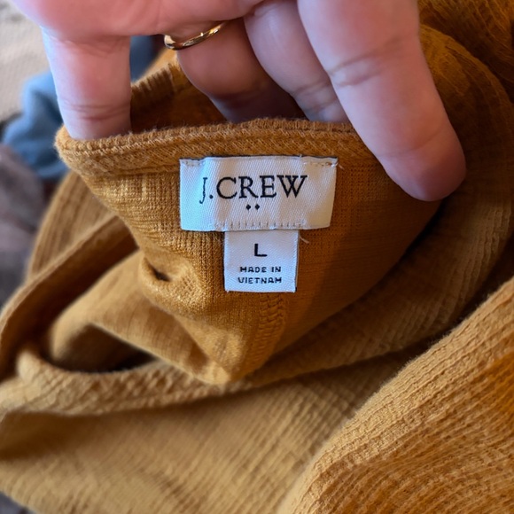 J. Crew Women's Yellow Button-Down Tie-Front Top - Picture 5 of 5